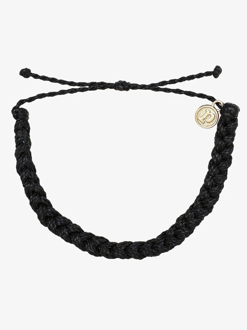 PURA VIDA Solid Braided Bracelet Black One Size